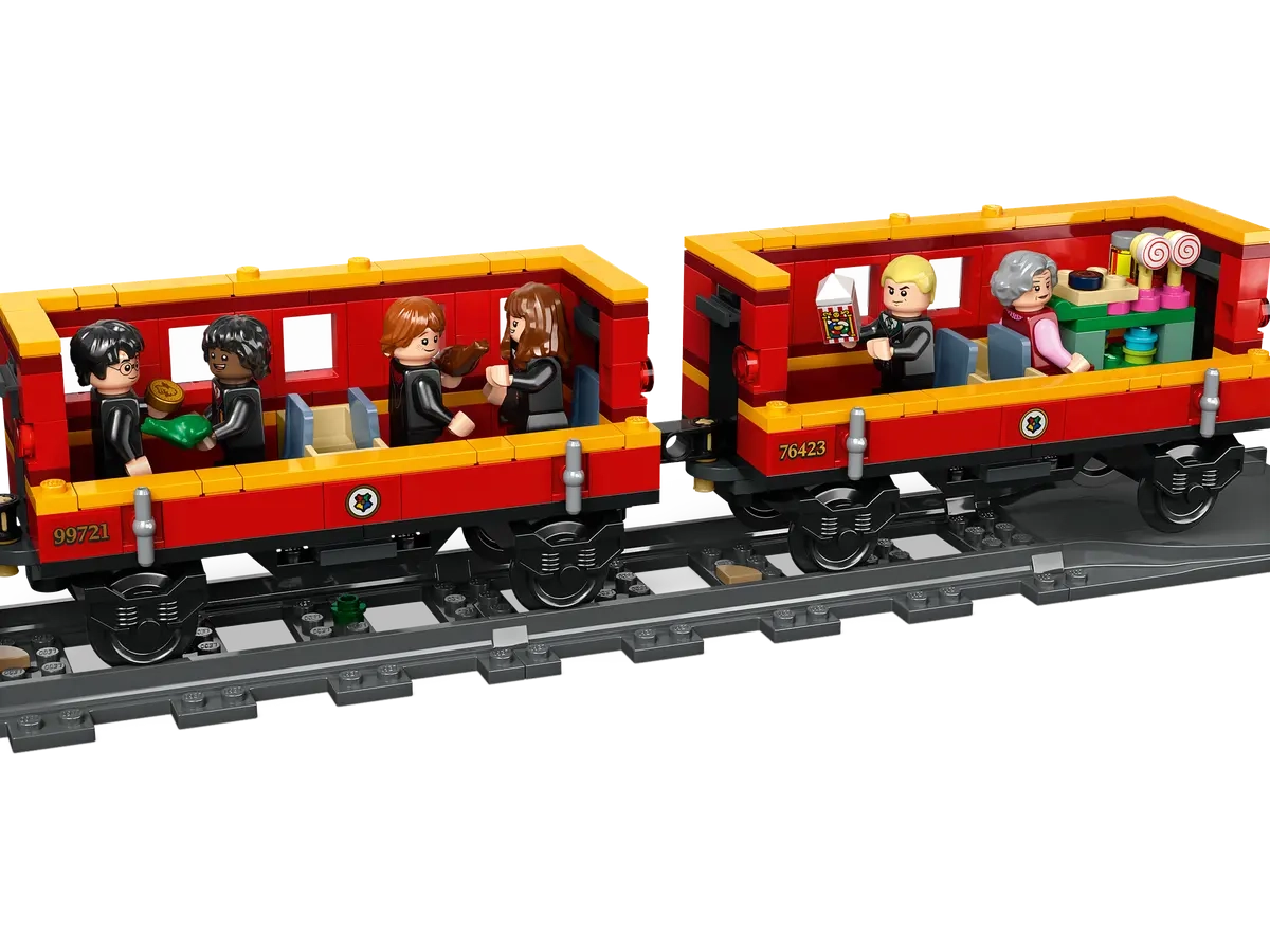 (1074-tlg. Set) Harry Potter Klemmbausteine Spielzeug Hogwarts Express Modell Bausatz (76423) Lizenziert - Bahnhof von Hogsmeade