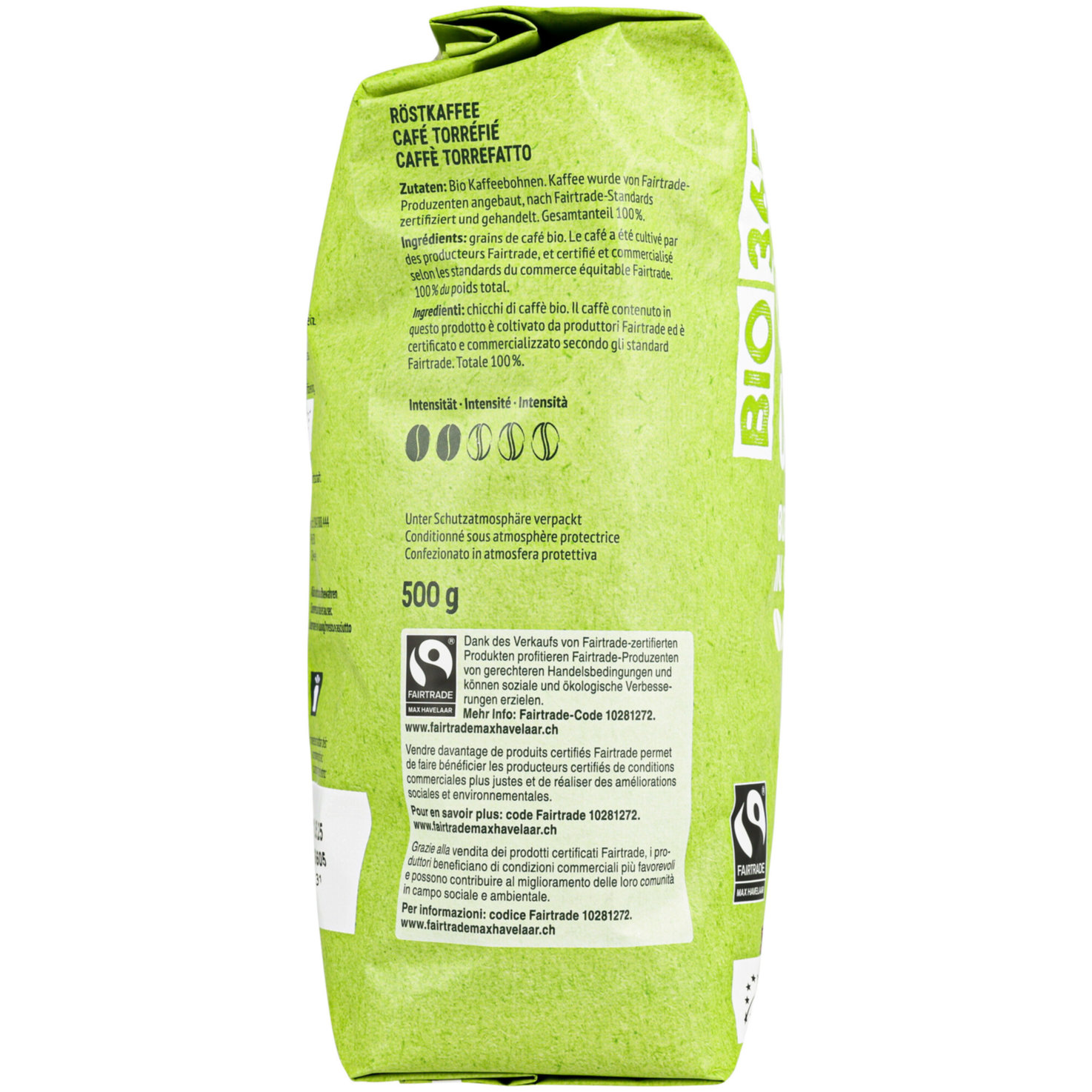 Bio 365 Havelaar Crema Bohnen