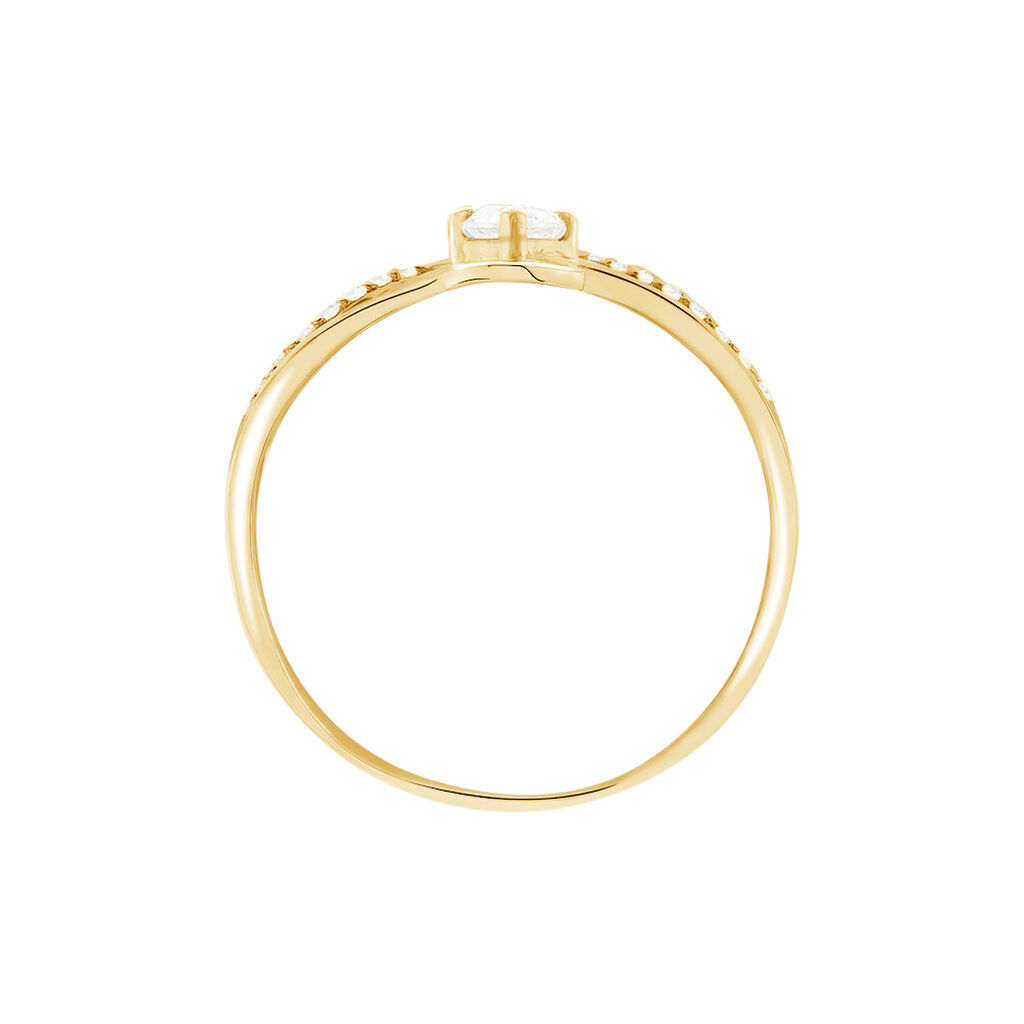 Bague Harmonia Or Jaune Oxyde De Zirconium