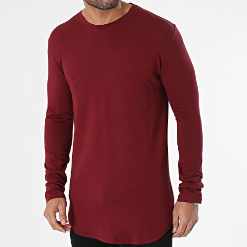 Tee Shirt Manches Longues Bordeaux