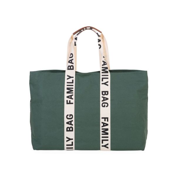 Childhome Family Bag Signature Canvas Groen