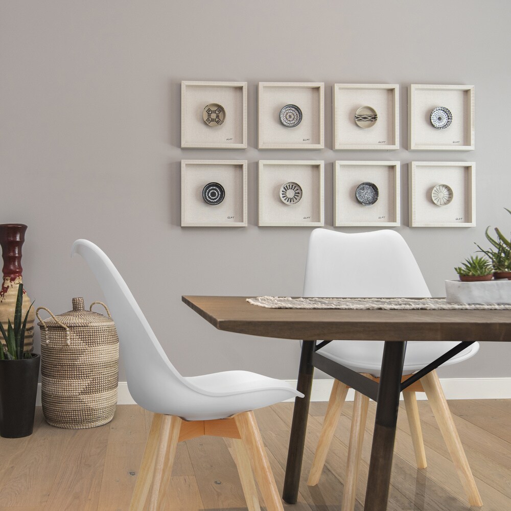 Schalenstuhl 4er Pack SCANDI Kunststoff ohne Armlehnen hjh OFFICE