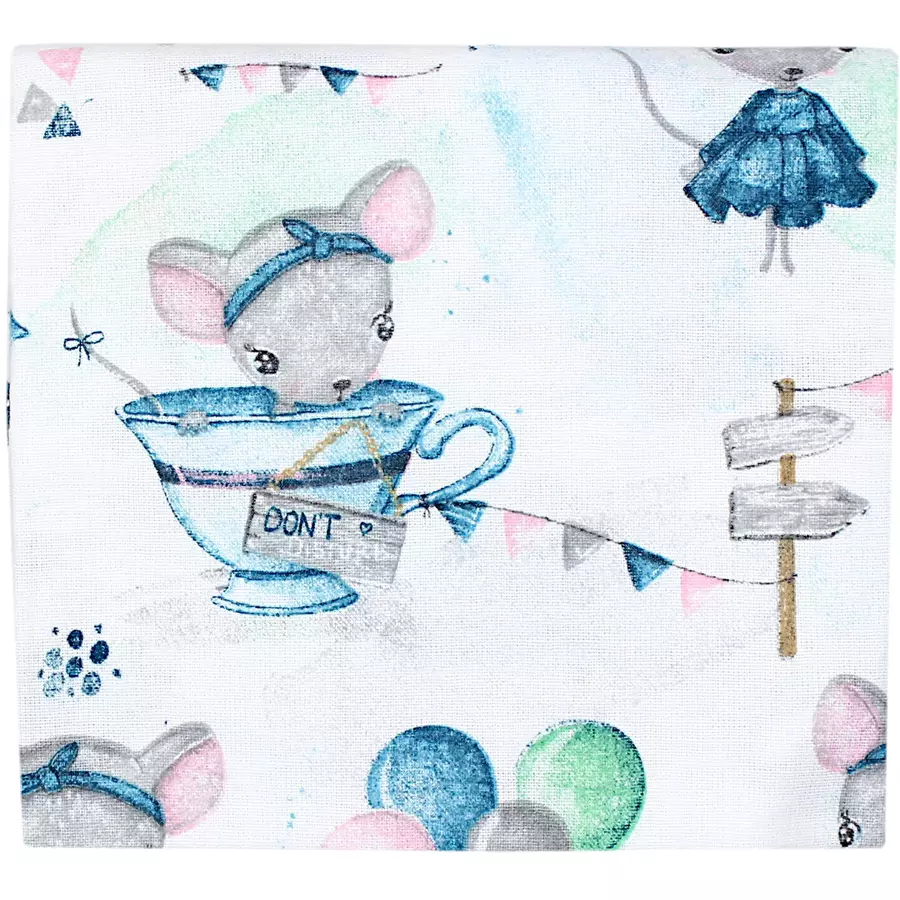 TupTam Baby Moltontücher Flanellwindeln 70x80 5er Set rosablau