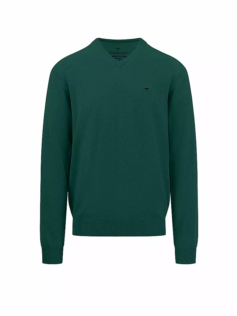 FYNCH HATTON Pullover dunkelgrün