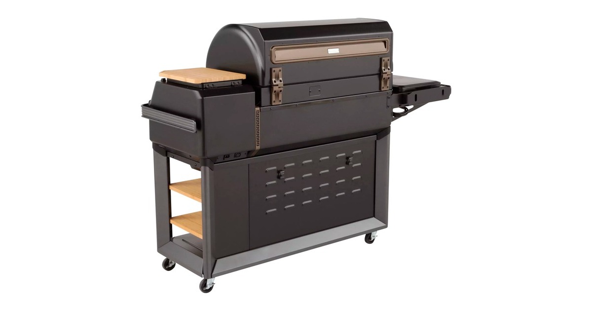 TraegerTimberline XL Pellet Grill barbecue  (Zwart, WiFIRE, touchscreen, inductiekookplaat aan zijkant)