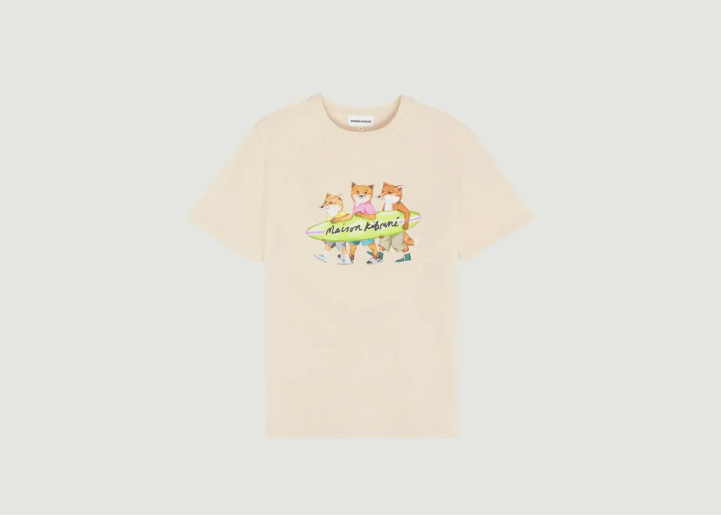 T-shirt Surfing Foxes Maison Kitsuné