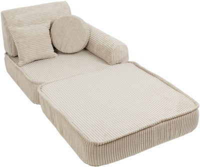 Meowbaby Play Pocket  Byggbar Sofa Plus Aesthetic, Ecru
