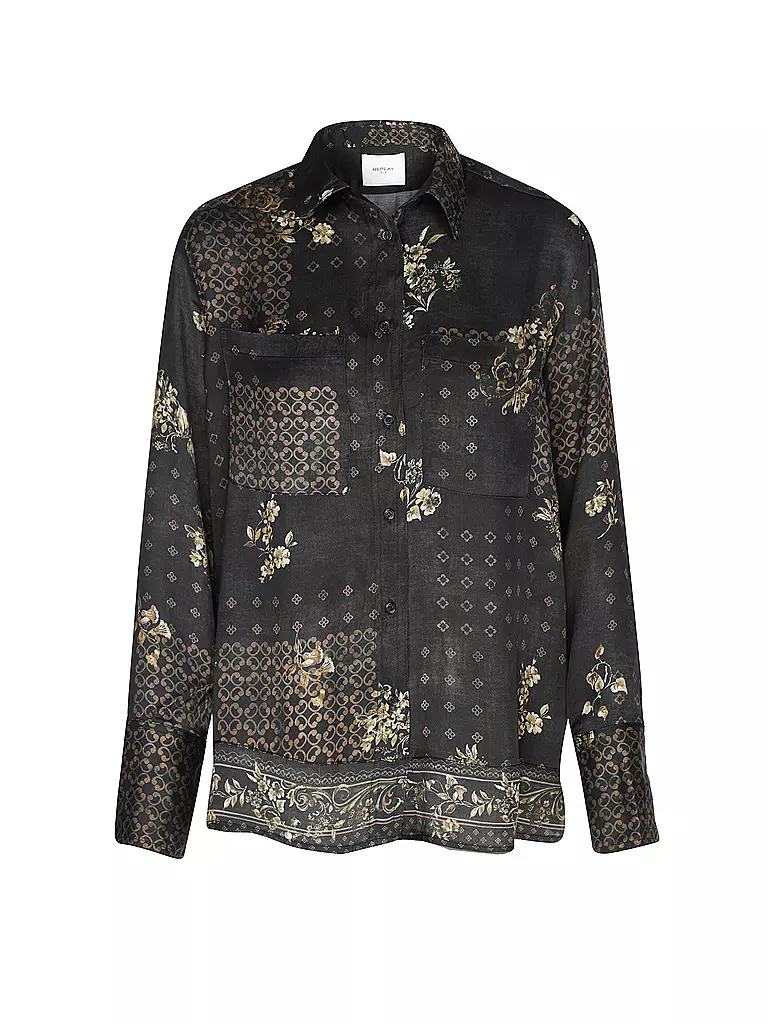 REPLAY Bluse schwarz