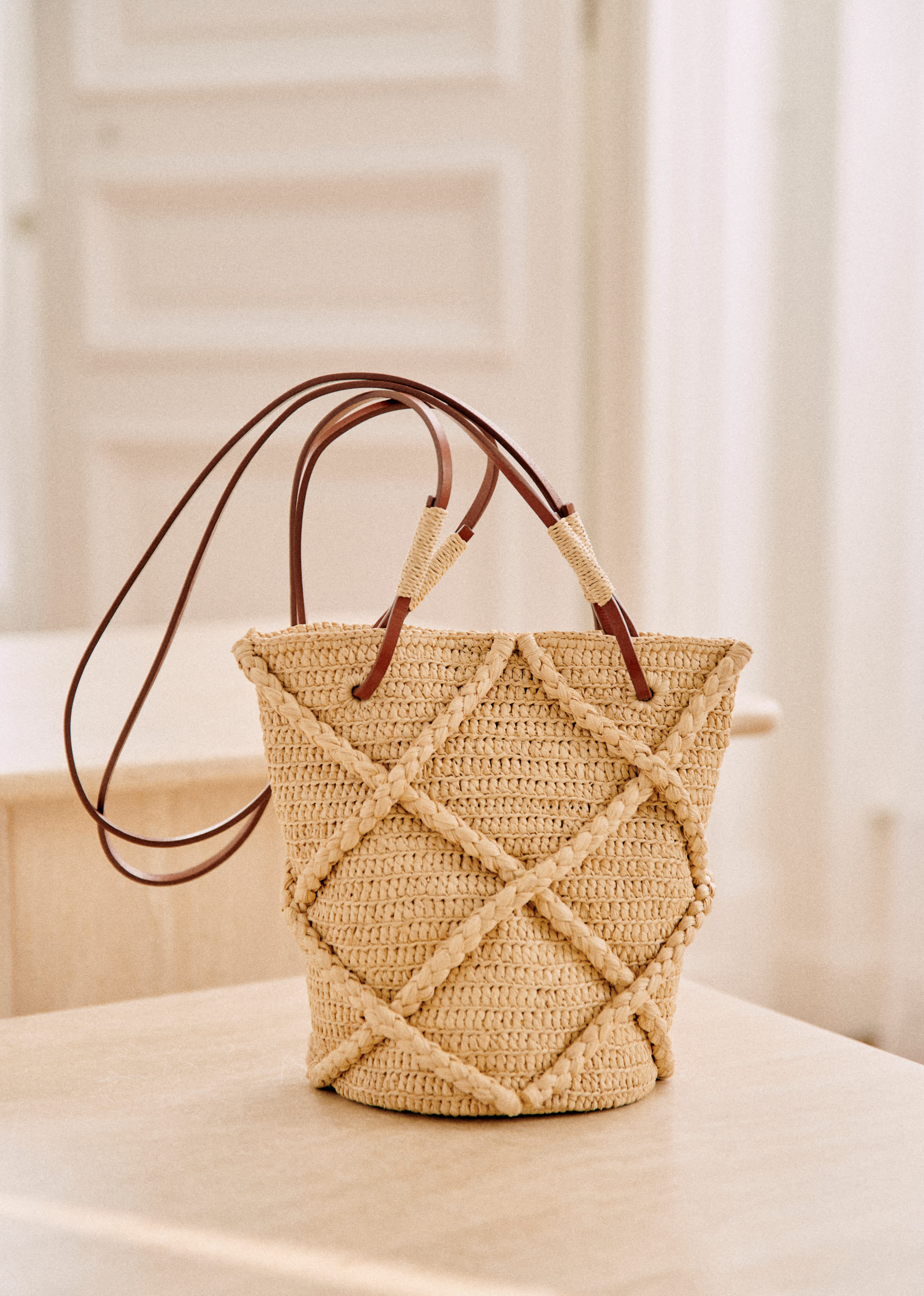 Panier Josie - Raphia naturel tressé - SACS/NEW SACS Nos Paniers 5906405