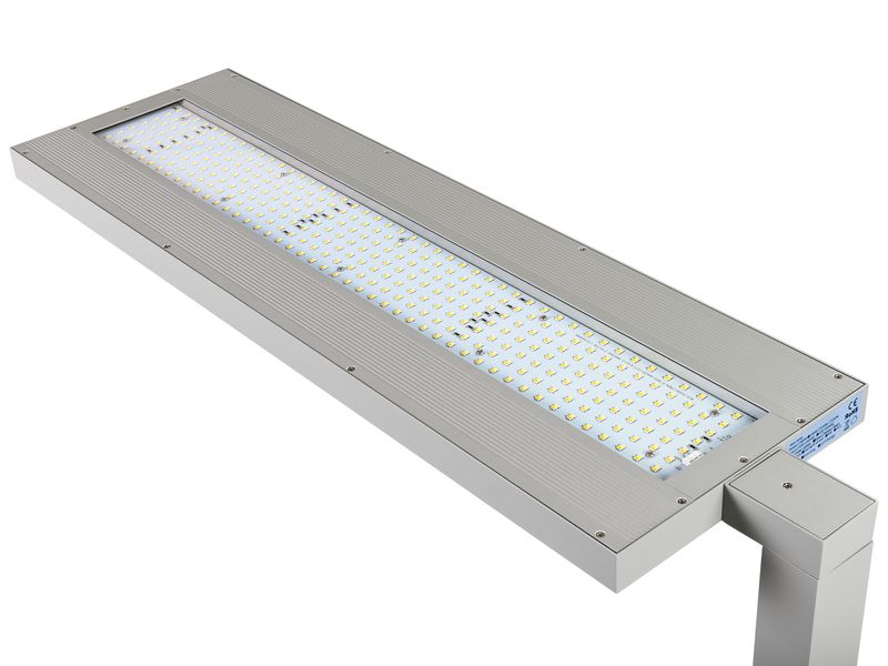 office focus Bürostehleuchte HCL LED 100 W, Grau Dimmbare Stehleuchte für Boden- und Deckenbeleuchtung