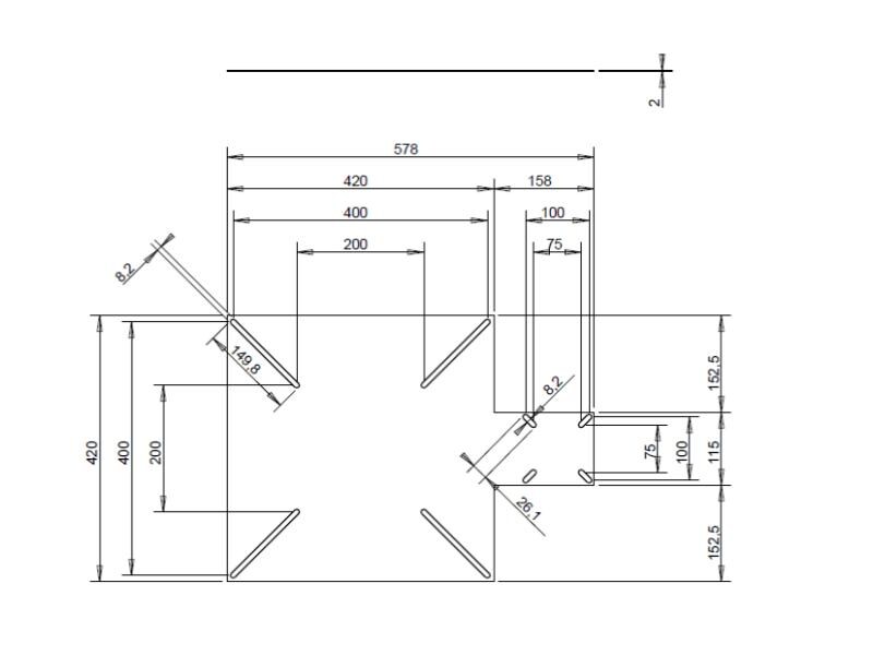 Audioraq VESA Adapter Platte, Metall, schwarz VESA-Adapterplatte