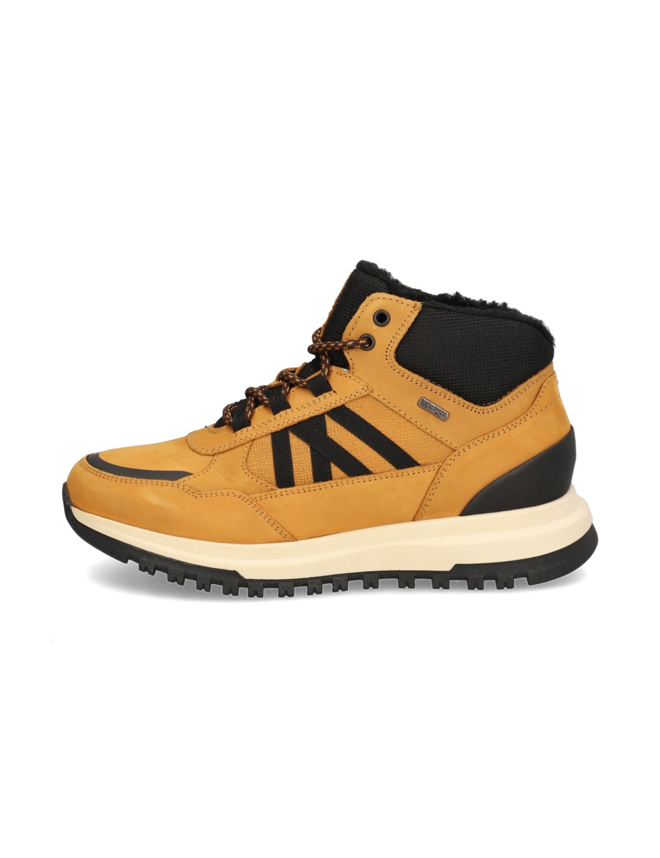 Lederkombination Boot
