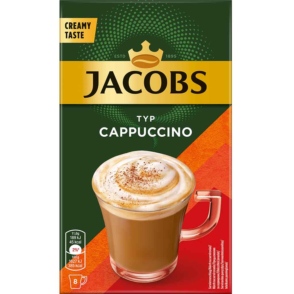 Jacobs Cappuccino 8x11,6g=92,8g MHD:12.1.26