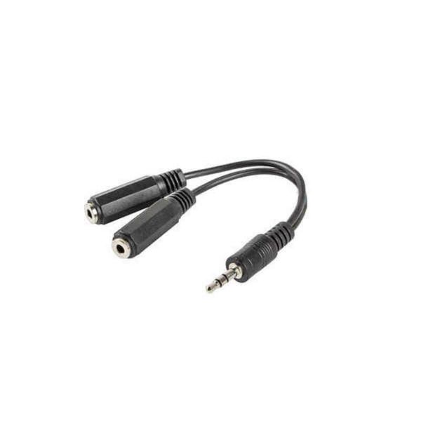 Splitter Jack 3.5mm Macho> 2x Jack 3.5mm Fêmea