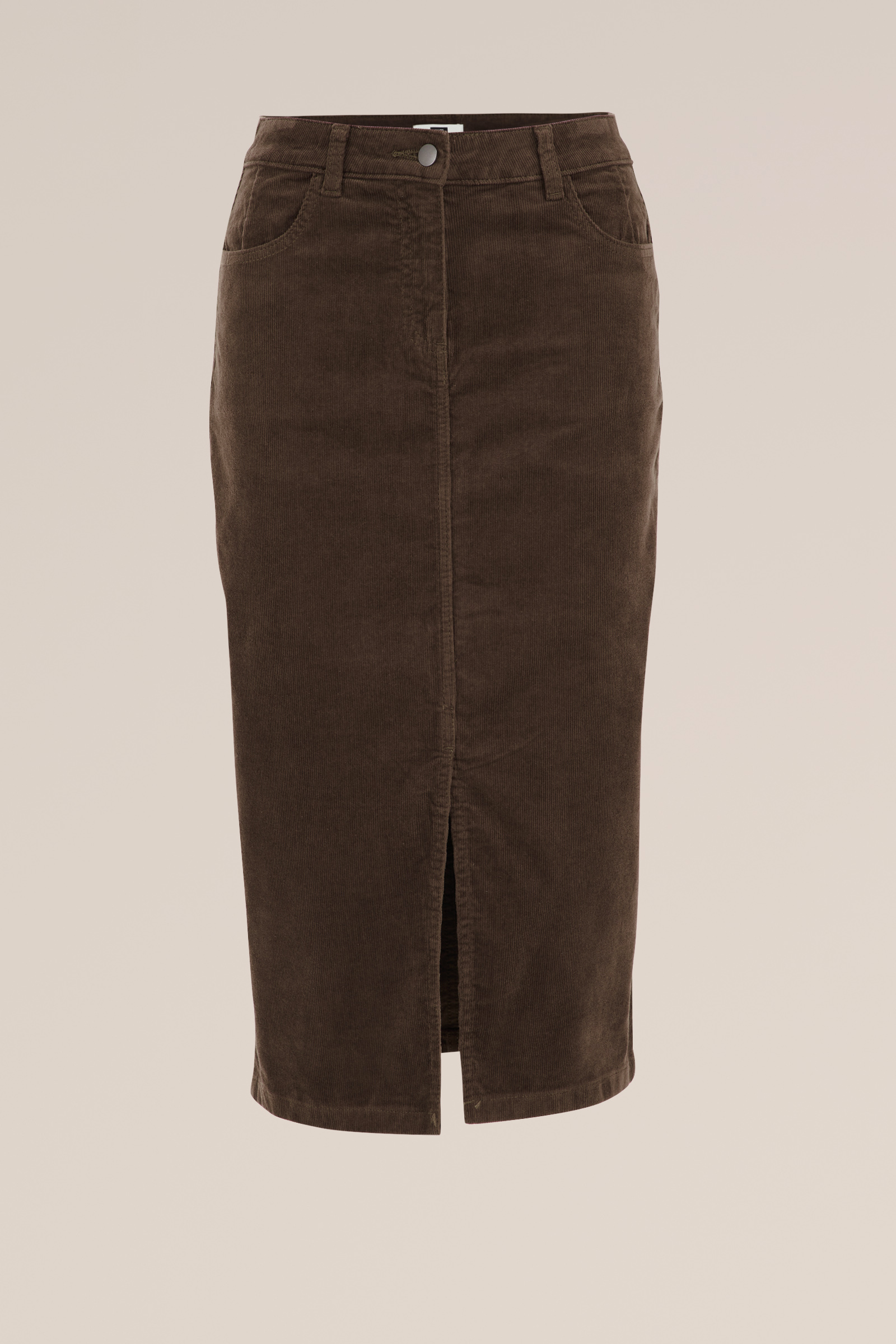 corduroy kokerrok WE Fashion Bruin
