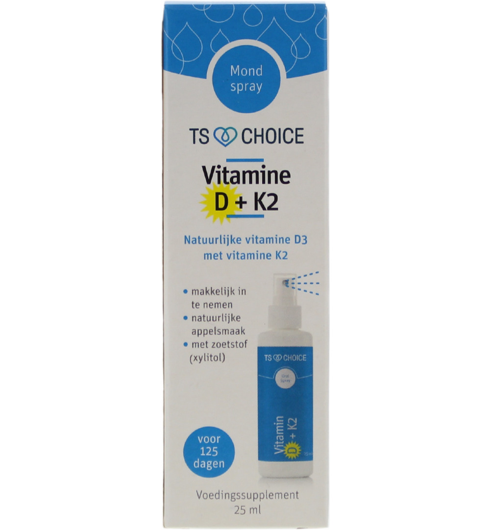 TS Choice Vitaminespray vitamine D3 + K2 (25 ml)