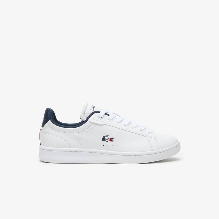 Sneakers Carnaby Pro femme Lacoste en cuir tricolores Sneakers - Blanc - Lacoste - Femme