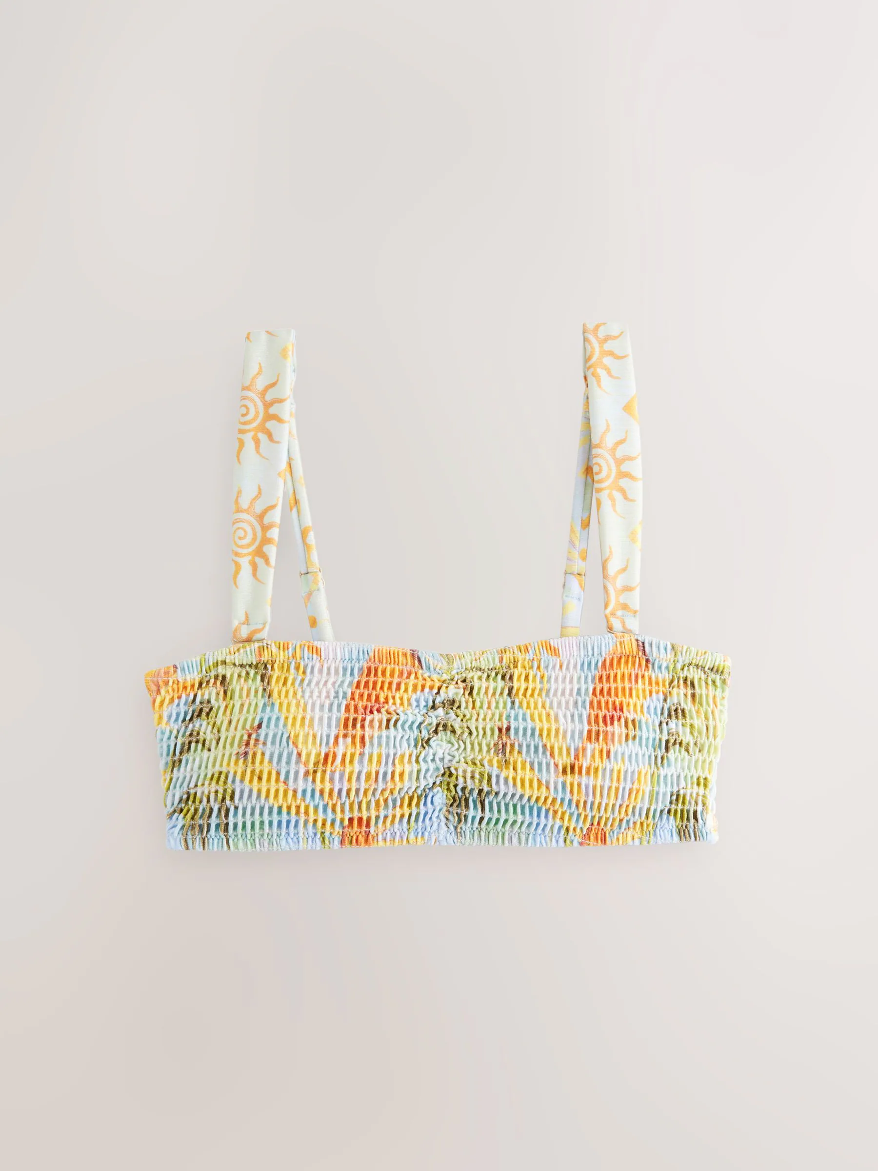 Never Fully Dressed gerimpelde bandeau bikinitop