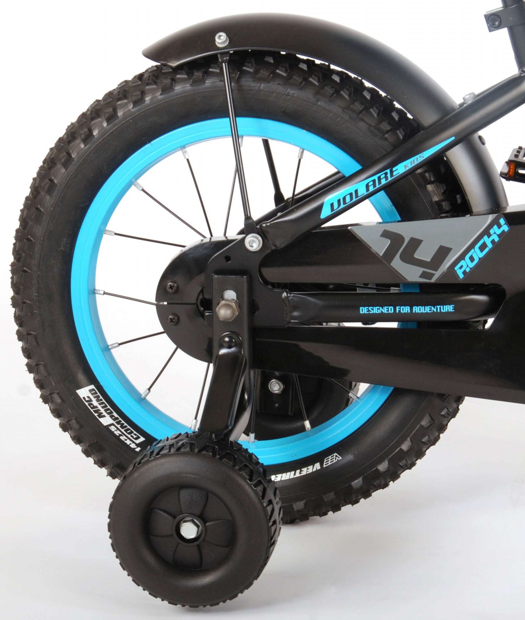 TPFSports Rocky Kinderfahrrad - Jungen - 14 Zoll - Rücktritt + Handbremse - Rot