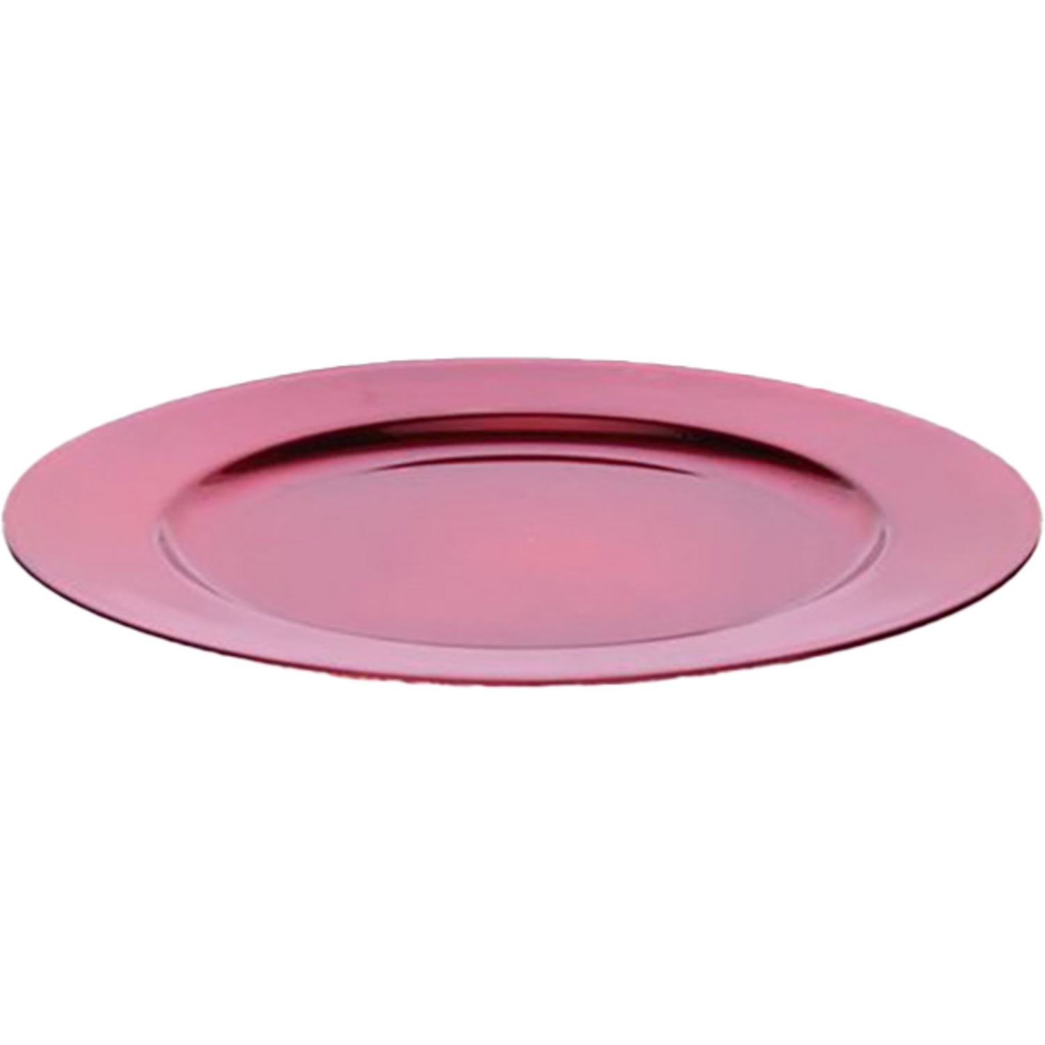 Decoratie bord, Ø33mm, rond, PE, rood