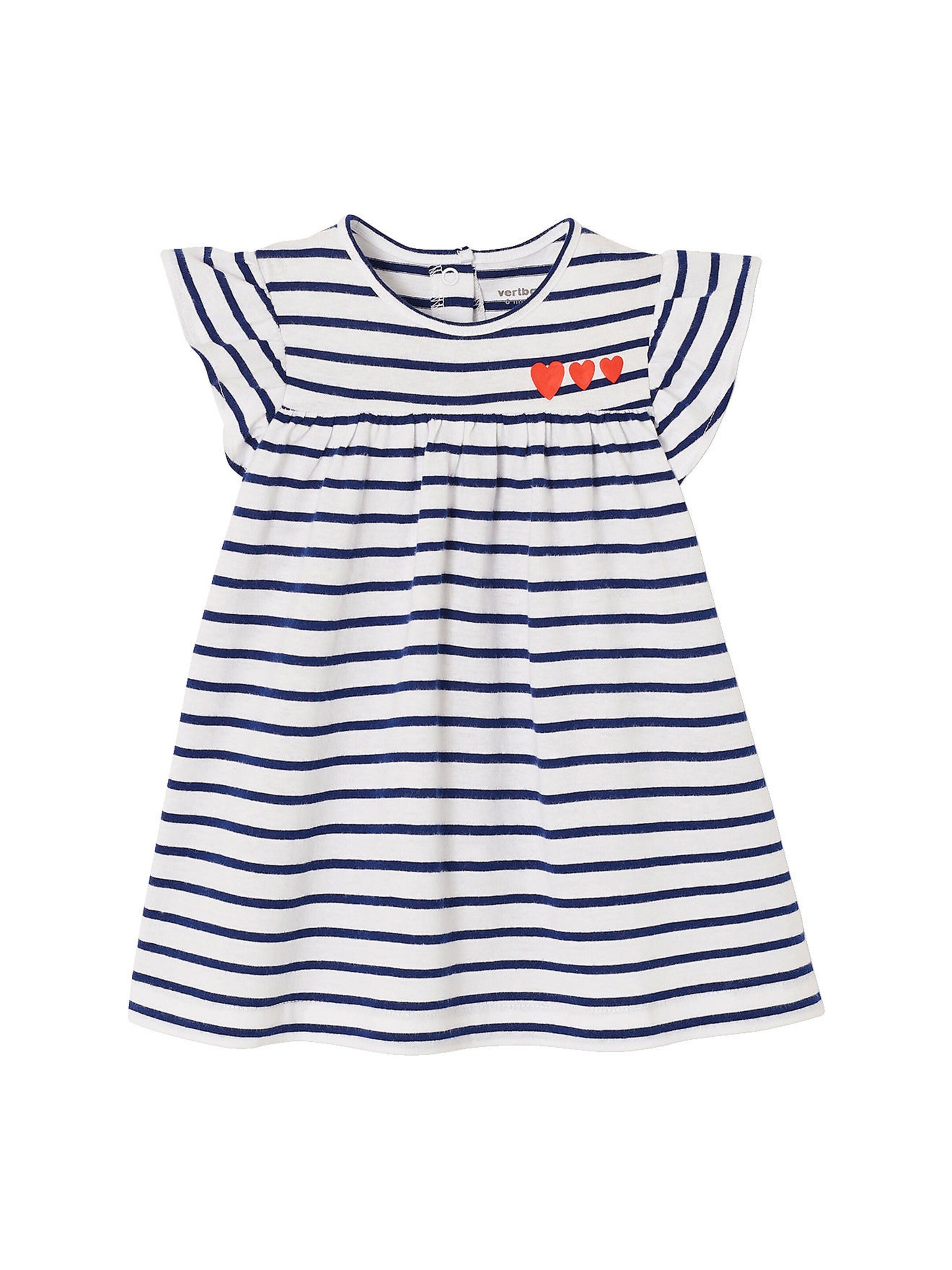 Vertbaudet Baby Kleid königsblau gestreift