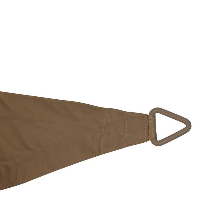 Voile d'ombrage triangulaire ELYORA Café