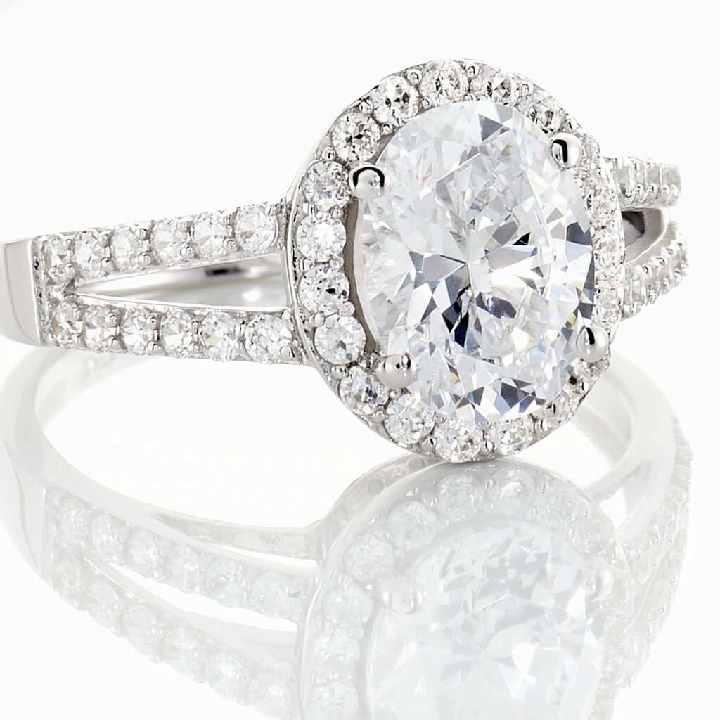 Bague Arjun Or Blanc Oxyde De Zirconium