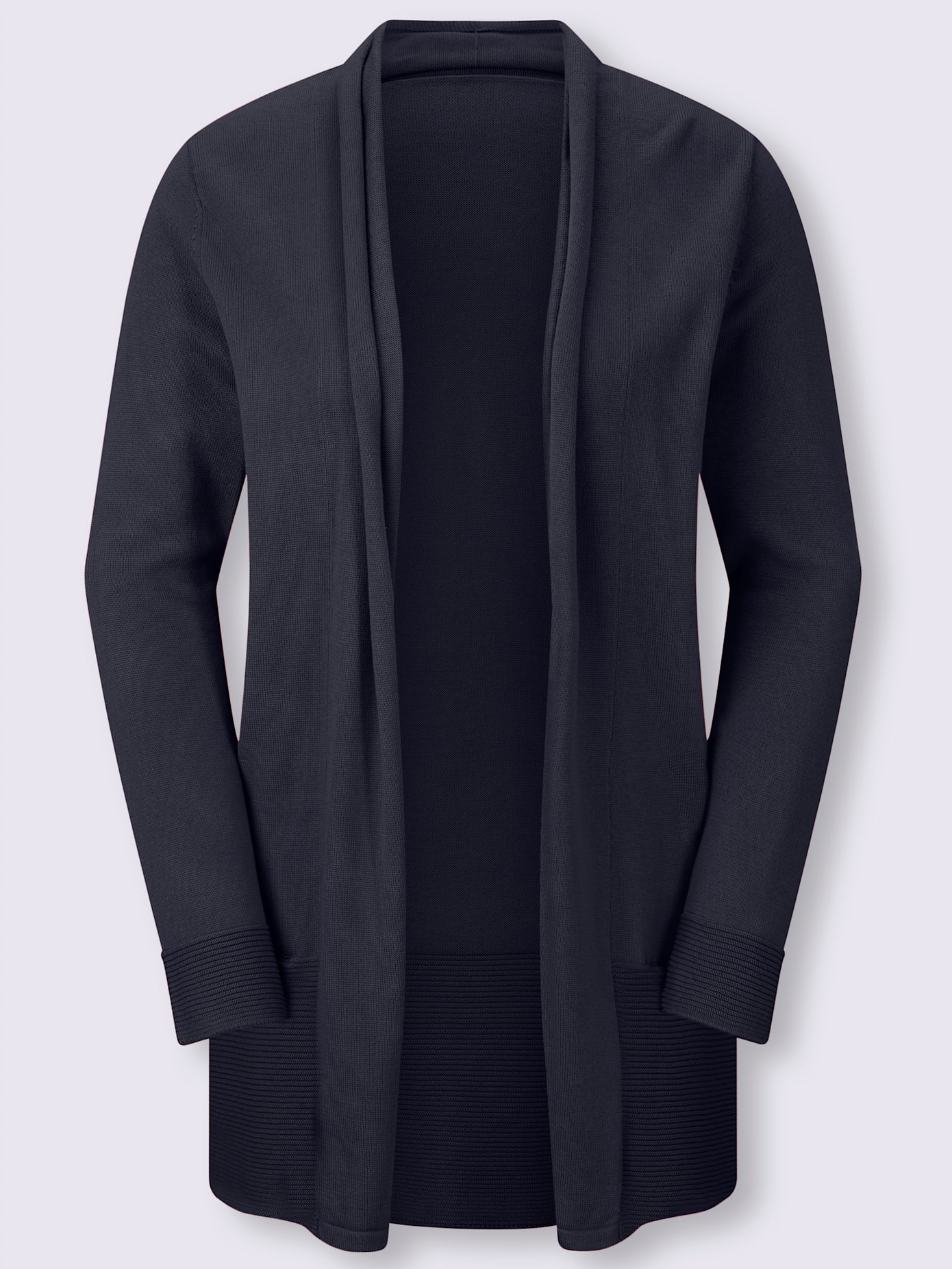 Veste longue en tricot 100% coton pima