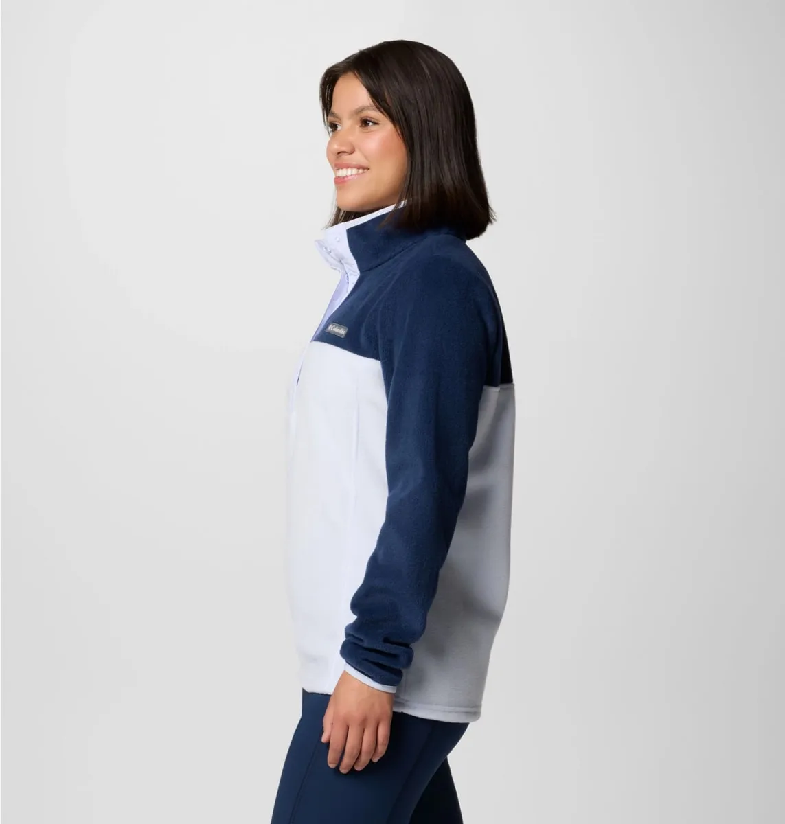 Columbia Benton Springs 1/2 Snap Pull Over Ii Collegiate Navy, Snowdrift