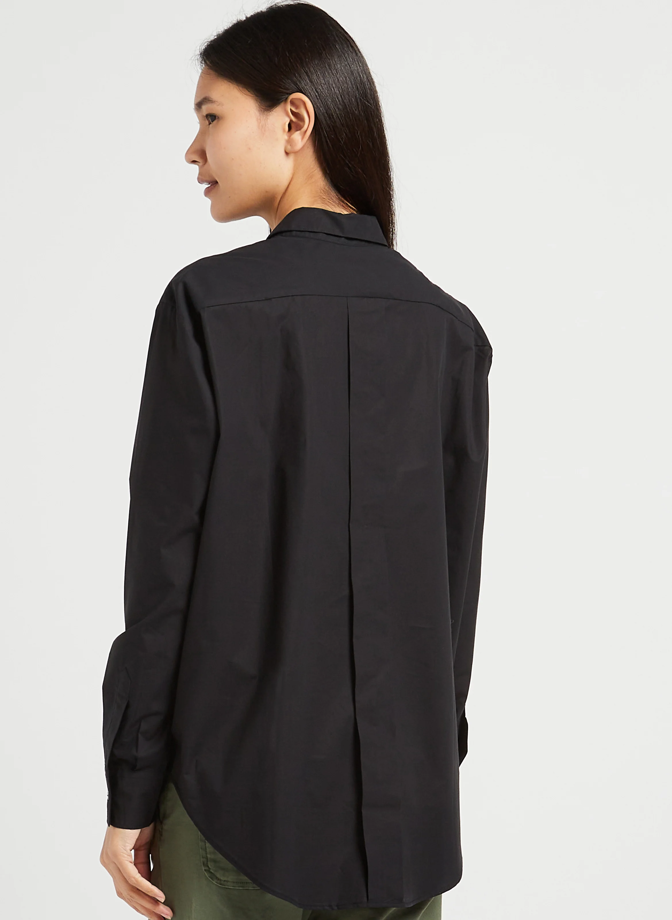 Chemise ample en coton | Noir