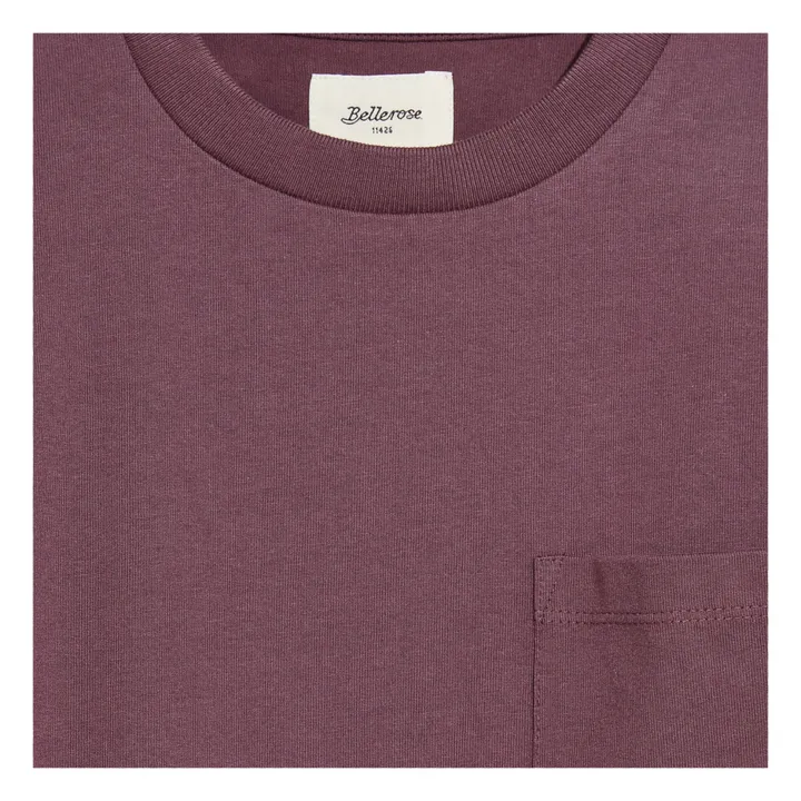 Bellerose T-shirt Manches Longues Poche Camo | Aubergine