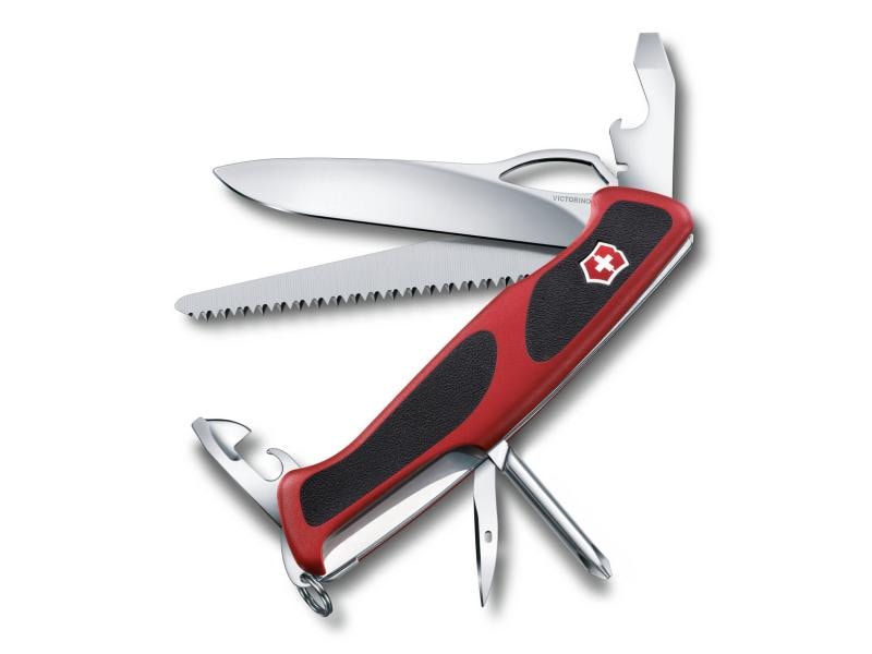 Victorinox Taschenmesser RangerGrip 78 Mit 12 Funktionen, rot/schwarz