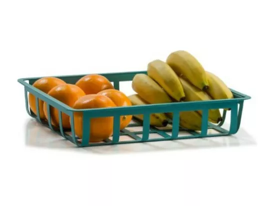 Panier de rangement et décoratif en métal, petit, ZESTA