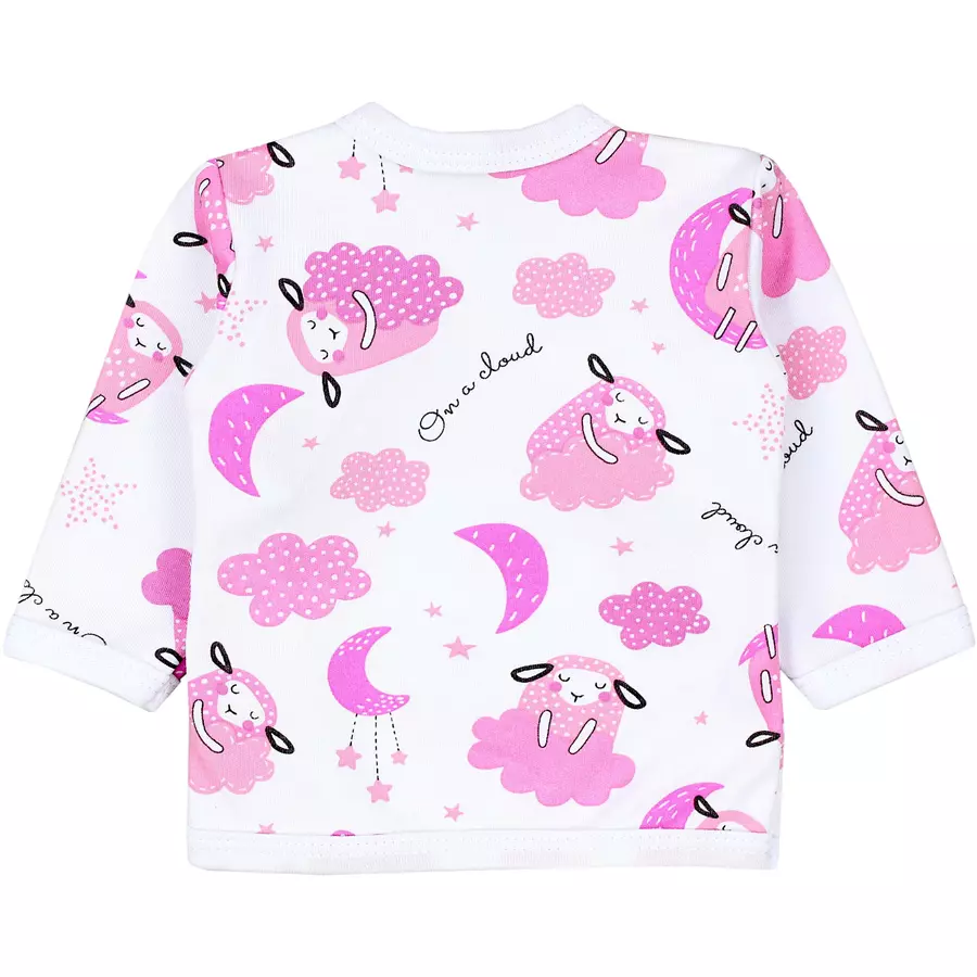 TupTam Baby Langarm Wickelshirt 5er Set weiß Modell 1