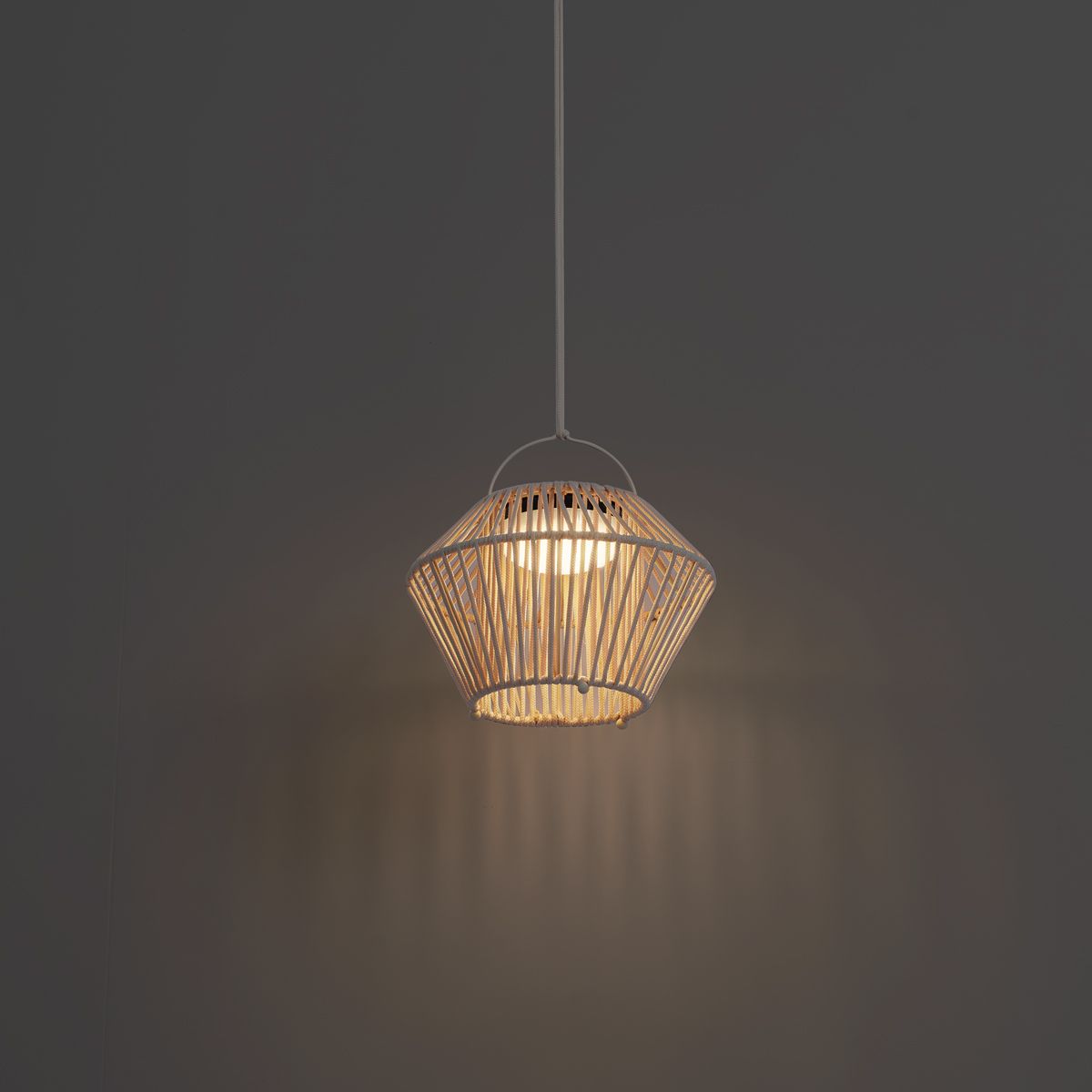 Bohemian tafellamp beige incl. LED 3-staps dimbaar IP54 solar oplaadbaar - Duco