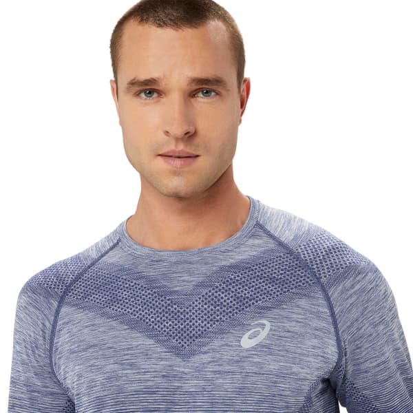 T-shirt running ASICS SEAMLESS LS TOP THUNDER BLUE/DENIM BLUE