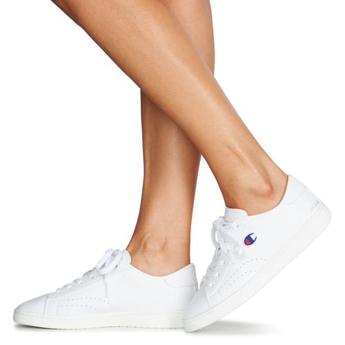 Champion - COURT CLUB PATCH - Blanc / Beige