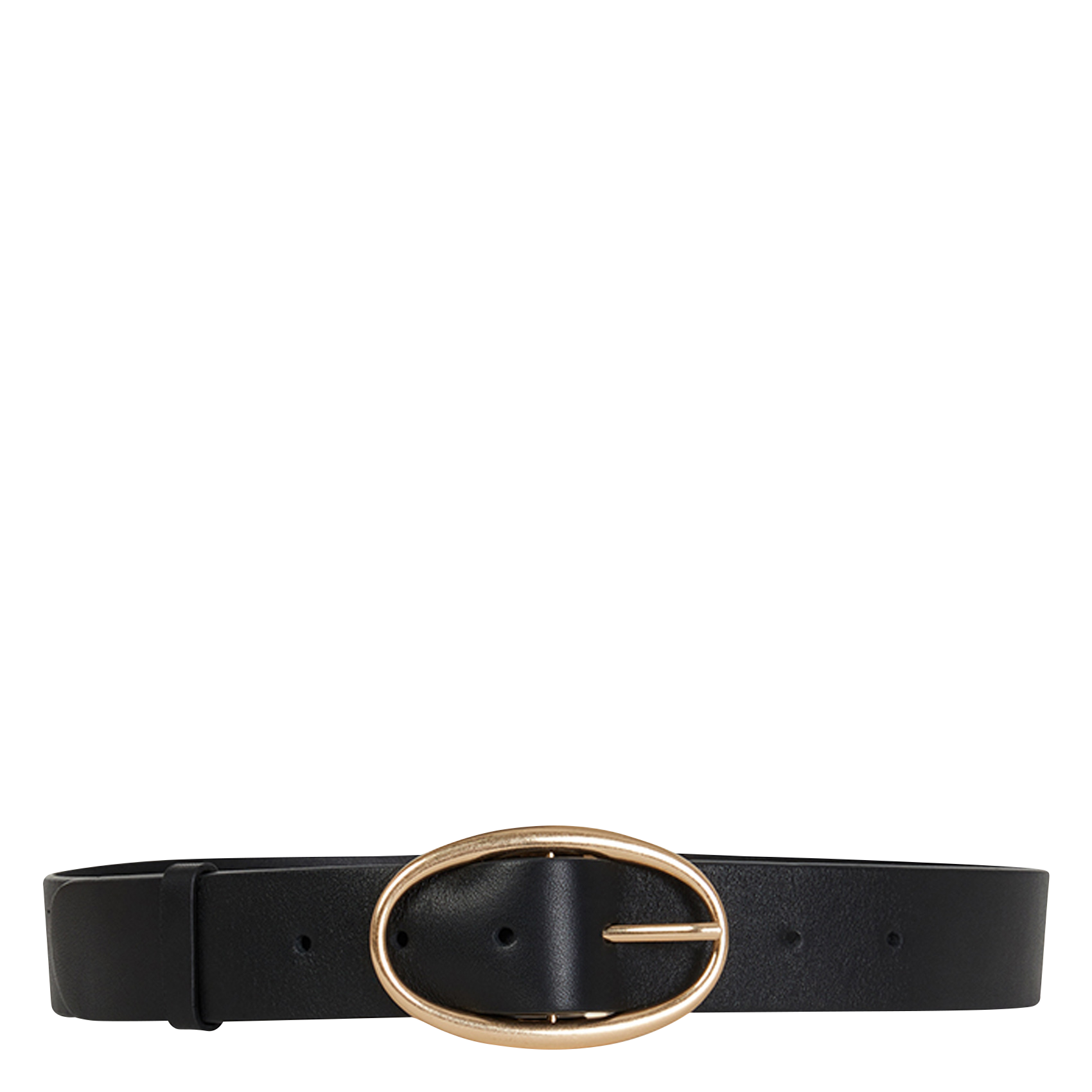 IRIS - Ceinture à boucle en cuir | Noir