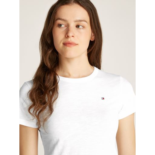 Tommy Hilfiger Slim Slub T-shirt, Ecru, L