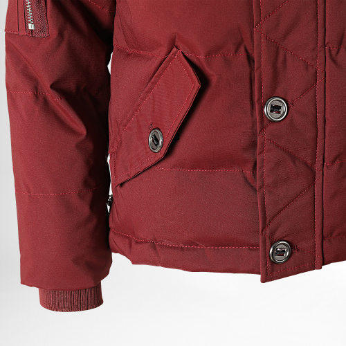Parka Capuche Fourrure Enfant FD898 Bordeaux