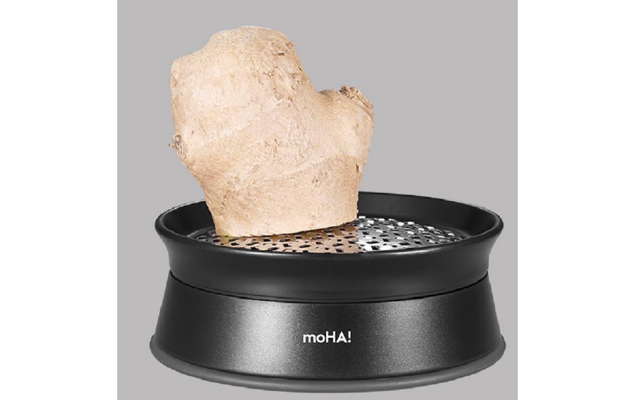 Küchenreibe Ginger SchwarzIngwerreibe aus Edelstahl