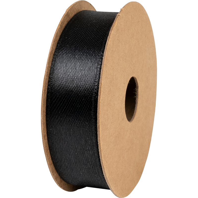 Stewo Geschenkband Satin, 15 mm x 4 m, schwarz
