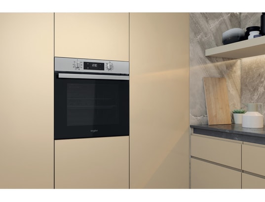 WHIRLPOOL - Four encastrable pyrolyse OMR559RR0X, 71 litres, 9 modes de cuisson