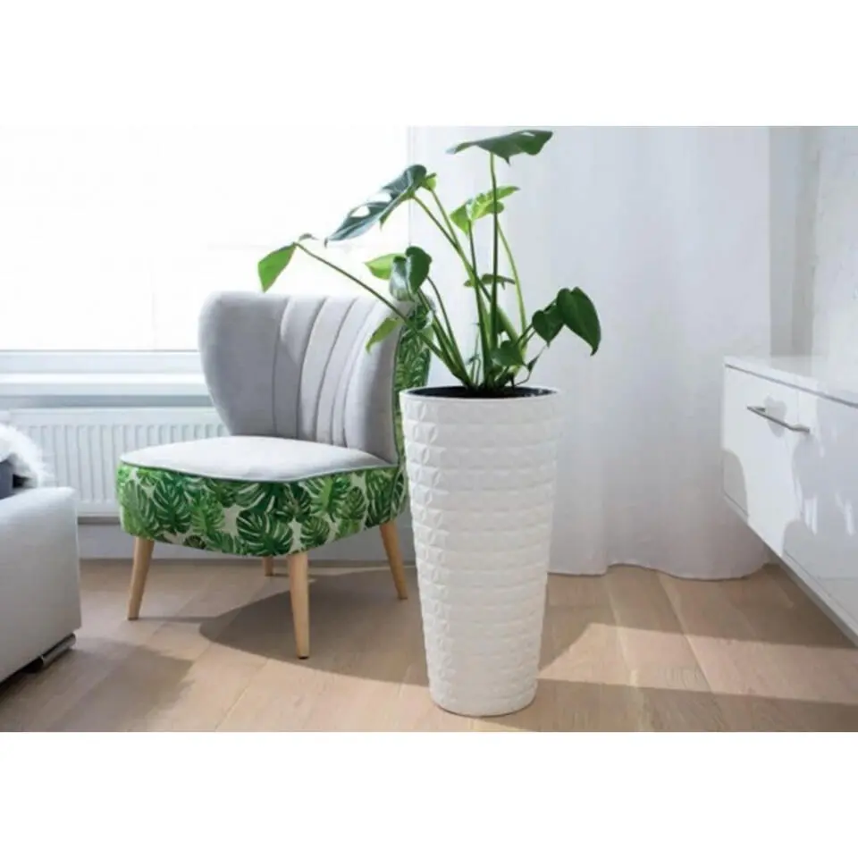 Form Plastic Plantenpot Diamond - kunststof - antraciet - 40 x 80