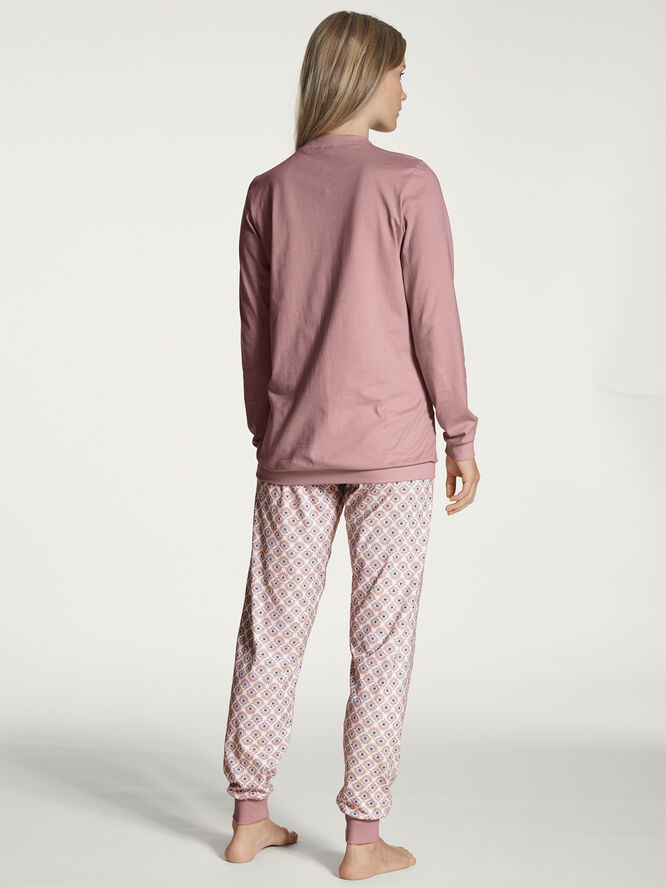 Calida DAMEN Pyjama mit Bündchen Rose bud