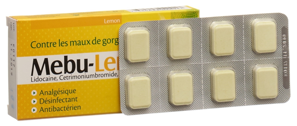 MEBU-LEMON Lutschtabl Blist 24 Stk<br>24 Stück, Blister, Lutschtablette