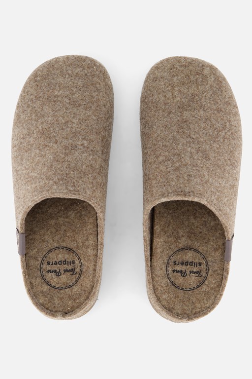 Toni Pons Pantoffels Mona taupe Vilt