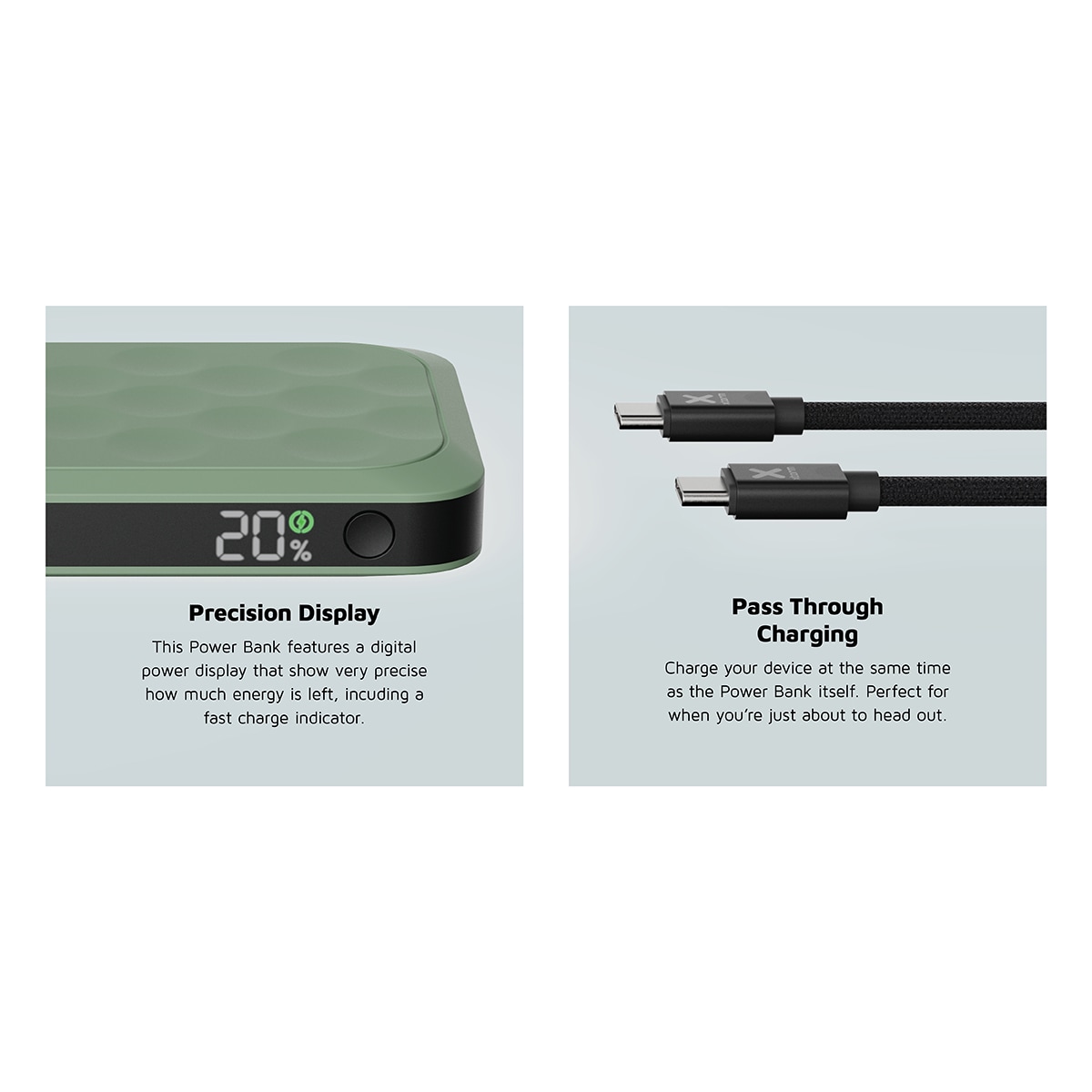 Xtorm 20W Fuel Series 10000mAh powerbank (grønn)