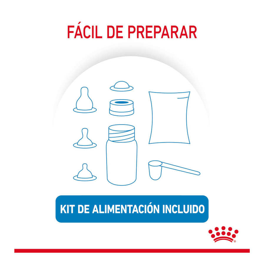 Leite Royal Canin para filhotes no primeiro ano.