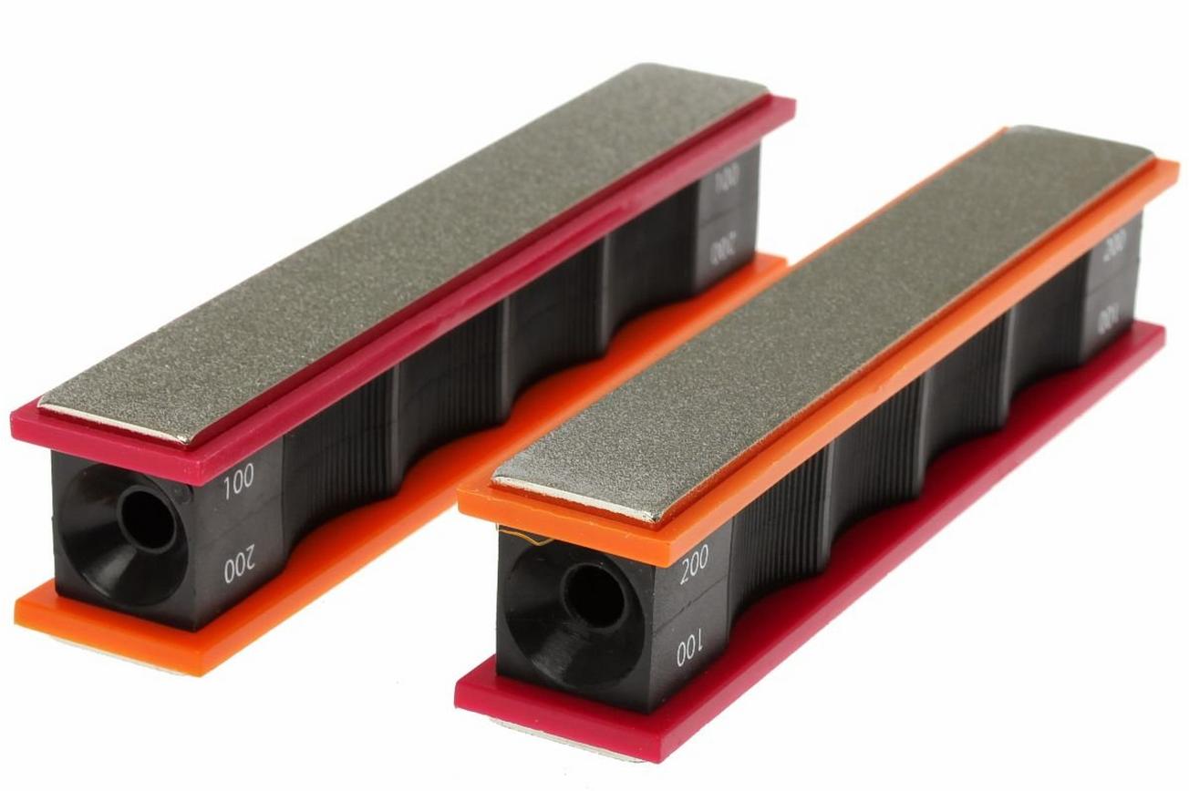 Wicked Edge set diamanten slijpstenen, grof 100/200